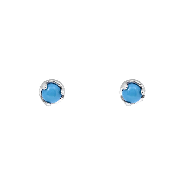 Turquoise Dot Earring 925 Silver