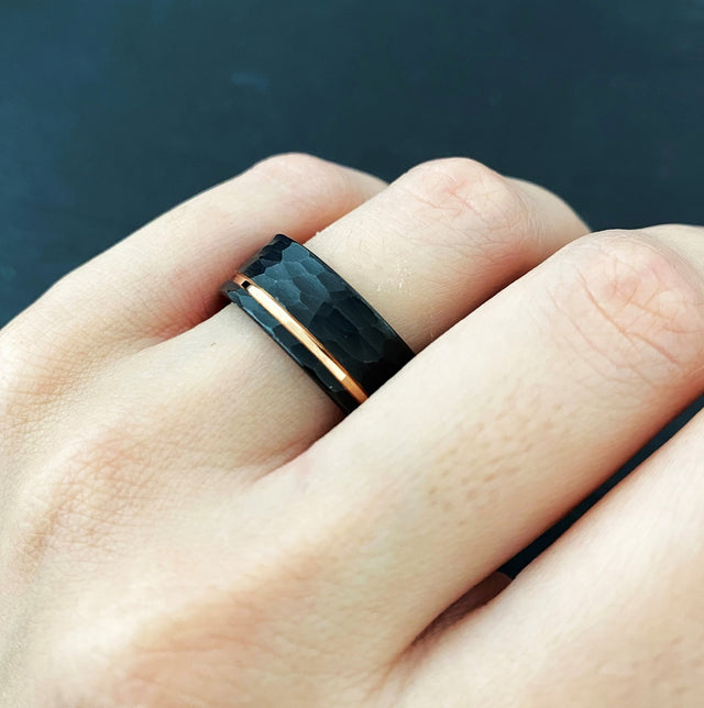 Matte Black NY Rodio Tungsten Ring