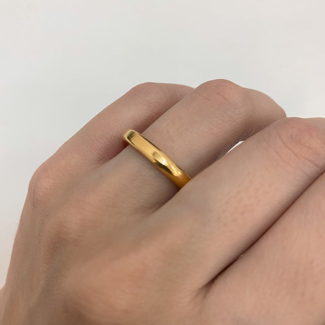 Sun Titanium Engagement Ring