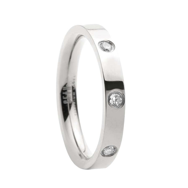 Sunshine Titanium Engagement Ring