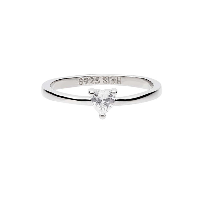 925 Silver Engagement Ring Amour