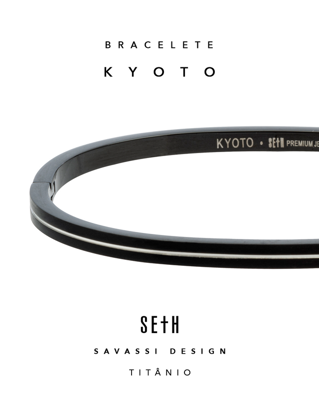 Kyoto Black Titanium Bracelet