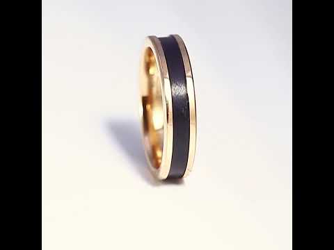Always Rodio Matte Black Tungsten Ring