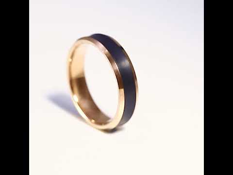 Matte Black Rhodium Soulmate Tungsten Ring