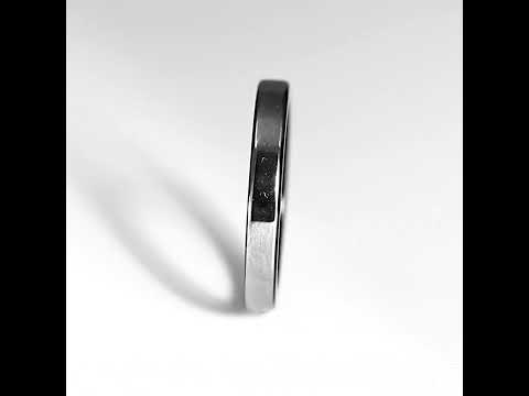 Bali Black and Silver Tungsten Ring