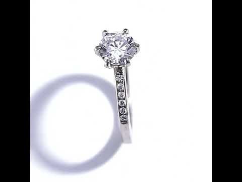 True Love 925 Silver Engagement Ring
